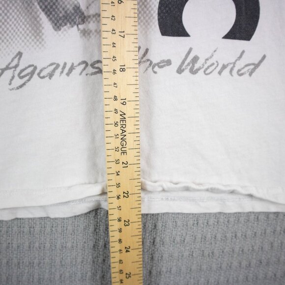 2Pac Graphic Tee Mens White Medium Rap Hip Hop - Picture 4 of 8